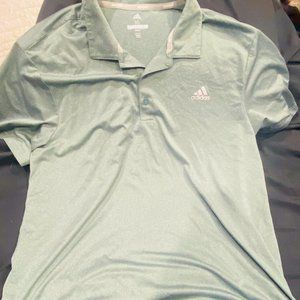 Adidas Golf Teal/Grey XL Polo